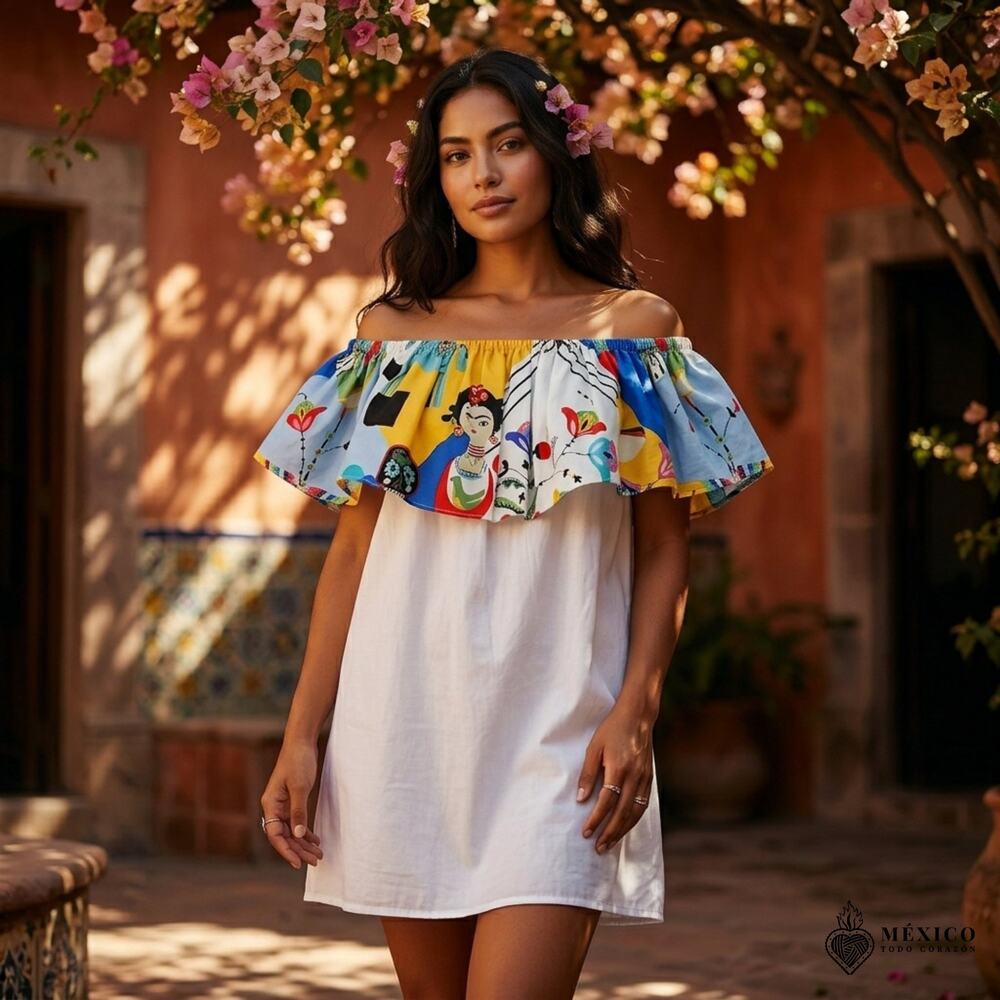 Mexican hand made  Blouse – Handmade design  peasent Large to extra large Lucha